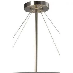 Textile Classic 8-Light Brushed Nickel Drum Pendant with Gray Linen Fabric Shade by Justice Design -Justice Design Sales brushed nickel justice design chandeliers fab 9597 gray nckl c3 1000