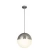 Fusion Ion 5-Watt Integrated LEDBrushed Nickel Pendant with Opal Glass Shade by Justice Design -Justice Design Sales brushed nickel justice design chandeliers fsn 4152 opal nckl 64 1000