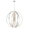 300-Watt Integrated LED Brushed Nickel Chandelier by Justice Design -Justice Design Sales brushed nickel justice design chandeliers nsh 4304 nckl 64 1000