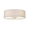 Textile Classic 15 in. 3-Light Brushed Nickel Close-to-Ceiling Drum Flush Mount with White Linen Fabric Shade by Justice Design 1 Textile Classic 15 in. 3-Light Brushed Nickel Close-to-Ceiling Drum Flush Mount with White Linen Fabric Shade by Justice Design -Justice Design Sales brushed nickel justice design flush mount lights fab 9595 whte nckl 64 1000