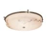 LumenAria - Era Family 20.75 in. 1-Light Brushed Nickel LED Flush Mount by Justice Design -Justice Design Sales brushed nickel justice design flush mount lights fal 8988 nckl 64 1000