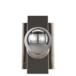 Fusion Luna ADA 3.5 in. Brushed Nickel LED Wall Sconce with Clear Glass Shade by Justice Design -Justice Design Sales brushed nickel justice design vanity lighting fsn 4041 clop nckl 1f 1000