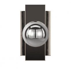 Fusion Luna ADA 3.5 in. Brushed Nickel LED Wall Sconce with Clear Glass Shade by Justice Design -Justice Design Sales brushed nickel justice design vanity lighting fsn 4041 clop nckl 44 1000