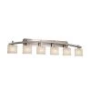 Fusion Archway 6-Light Brushed Nickel Bath Light with Opal Shade by Justice Design -Justice Design Sales brushed nickel justice design vanity lighting fsn 8596 30 opal nckl 64 1000
