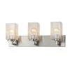 Fusion Vice 24 in. 3-Light Brushed Nickel Vanity Light Bar with Seeded Glass Shade by Justice Design -Justice Design Sales brushed nickel justice design vanity lighting fsn 8943 15 seed nckl 64 1000