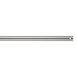 24 in. Brushed Steel Extension Downrod, 1/2 in. Inside Diameter by Monte Carlo
