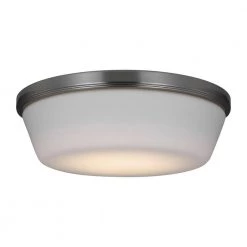 Dover Integrated LED Brushed Steel Ceiling Fan Light Kit by Monte Carlo