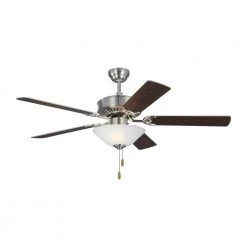 Haven DC LED 52 in. Indoor Brushed Steel Ceiling Fan with Light Kit by Monte Carlo