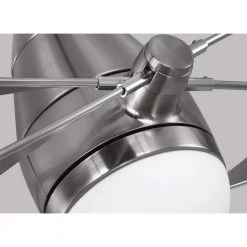 Butterfly 54 in. Integrated LED Indoor/Outdoor Brushed Steel Ceiling Fan Silver Blades and Remote Control by Monte Carlo 17 Butterfly 54 in. Integrated LED Indoor/Outdoor Brushed Steel Ceiling Fan Silver Blades and Remote Control by Monte Carlo -Justice Design Sales brushed steel with silver blades monte carlo ceiling fans with lights 4bfr54bsd v1 c3 1000