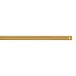 36 in. Burnished Brass Extension Downrod, 1/2 in. Inside Diameter by Monte Carlo