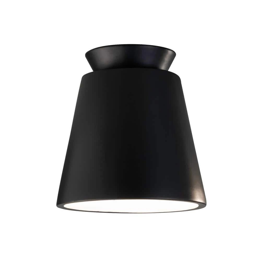 Radiance 1-Light Black Outdoor Flush Mount Light by Justice Design 3 Radiance 1-Light Black Outdoor Flush Mount Light by Justice Design