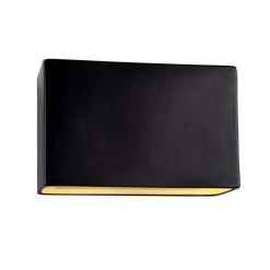 Ambiance Collection 2-Light Carbon Matte Black Solar LED Outdoor Wall Lantern Sconce by Justice Design