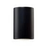 Ambiance 1-Light Carbon Matte Black Wall Sconce by Justice Design -Justice Design Sales carbon matte black justice design vanity lighting cer 1885 crb 64 1000