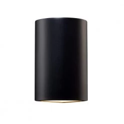 Ambiance 1-Light Carbon Matte Black Wall Sconce by Justice Design