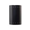 Ambiance 2-Light Carbon Matte Black Wall Sconce by Justice Design -Justice Design Sales carbon matte black justice design vanity lighting cer 5295 crb 64 1000