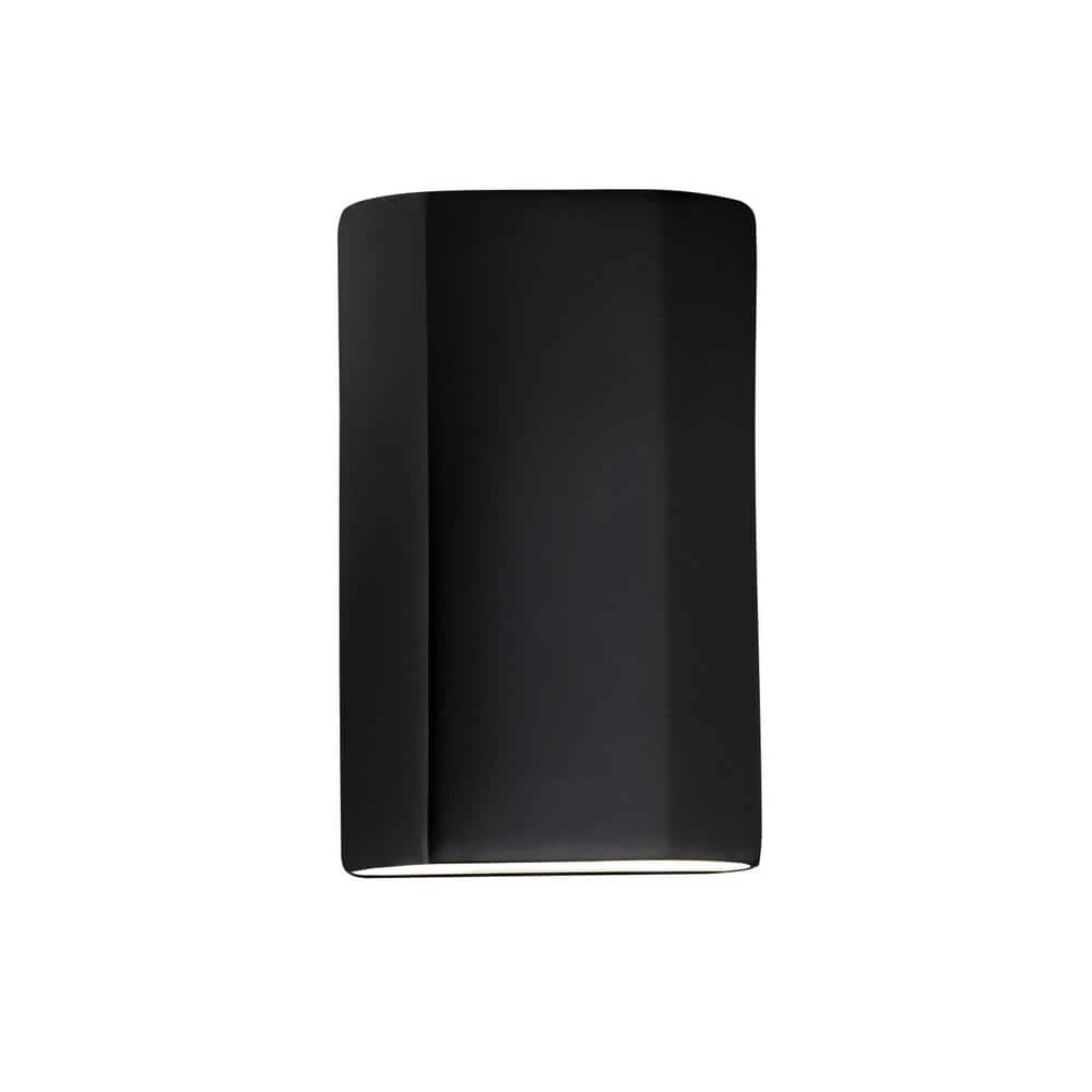 Ambiance 1-Light Carbon Matte Black Wall Sconce by Justice Design 3 Ambiance 1-Light Carbon Matte Black Wall Sconce by Justice Design