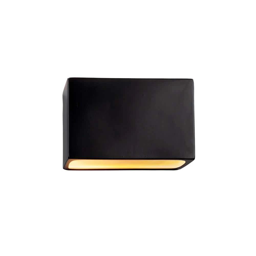 Ambiance 1-Light Carbon Matte Black Ceramic Wall Sconce by Justice Design 3 Ambiance 1-Light Carbon Matte Black Ceramic Wall Sconce by Justice Design