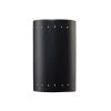 Ambiance 1-Light Carbon Matte Black Wall Sconce by Justice Design -Justice Design Sales carbon matte black justice design vanity lighting cer 5995 crb 64 1000
