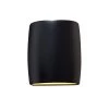 Ambiance 1-Light Carbon Matte Black Wall Sconce by Justice Design -Justice Design Sales carbon matte black justice design vanity lighting cer 8857 crb 64 1000