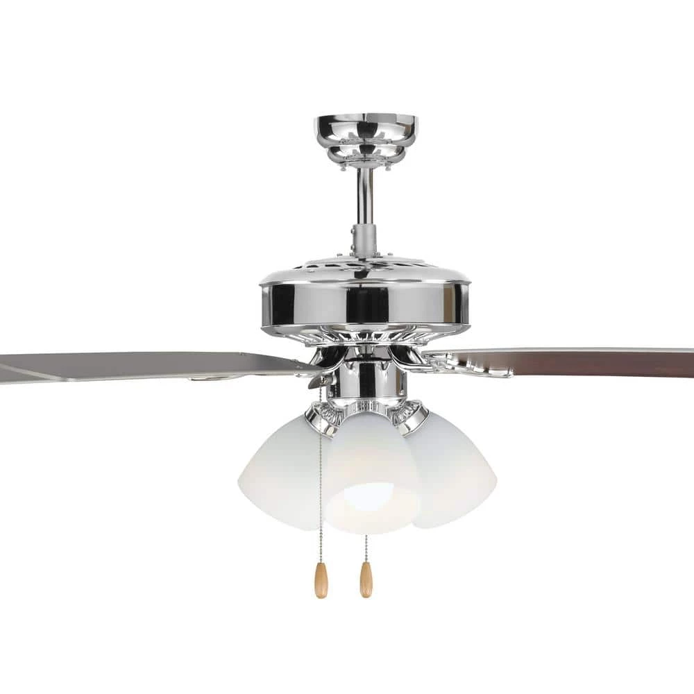 Haven LED 3 52 in. Indoor Chrome Ceiling Fan with Light Kit by Monte Carlo 8 Haven LED 3 52 in. Indoor Chrome Ceiling Fan with Light Kit by Monte Carlo - Image 6