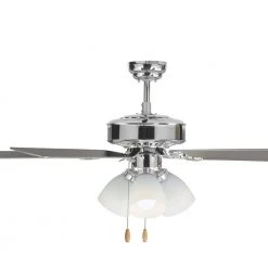Haven LED 3 52 in. Indoor Chrome Ceiling Fan with Light Kit by Monte Carlo 19 Haven LED 3 52 in. Indoor Chrome Ceiling Fan with Light Kit by Monte Carlo -Justice Design Sales chrome monte carlo ceiling fans with lights 5hv52chf 77 1000