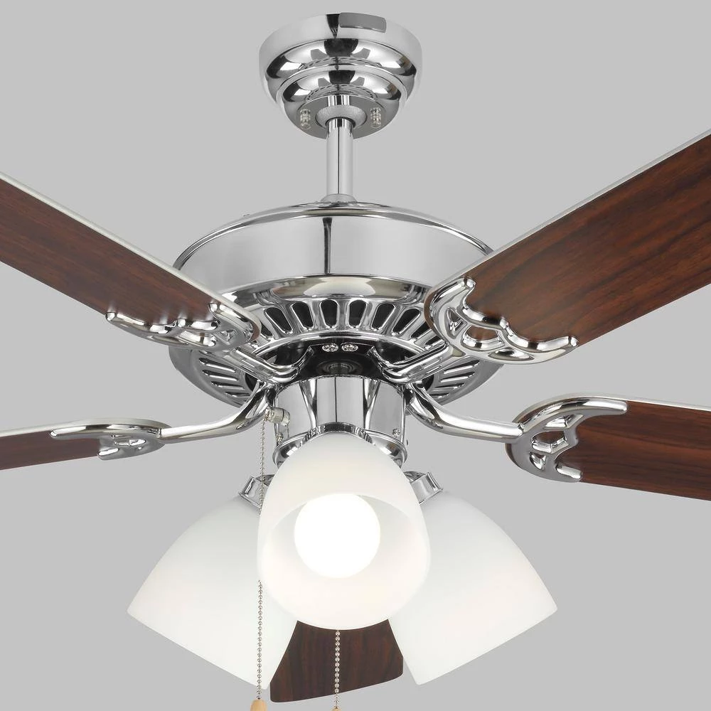 Haven LED 3 52 in. Indoor Chrome Ceiling Fan with Light Kit by Monte Carlo 4 Haven LED 3 52 in. Indoor Chrome Ceiling Fan with Light Kit by Monte Carlo - Image 2