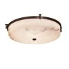LumenAria - Era Family 20.75 in. 3-Light Dark Bronze Flush Mount by Justice Design -Justice Design Sales dark bronze justice design flush mount lights fal 8987 dbrz 64 1000