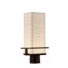 Porcelina - Avalon Family 1-Light Bronze, Brown, White LED Outdoor Post Light by Justice Design -Justice Design Sales dark bronze justice design post light sets pna 7573w wave dbrz 64 1000