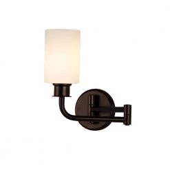 1 Dark Bronze, Opal Wall Sconce by Justice Design