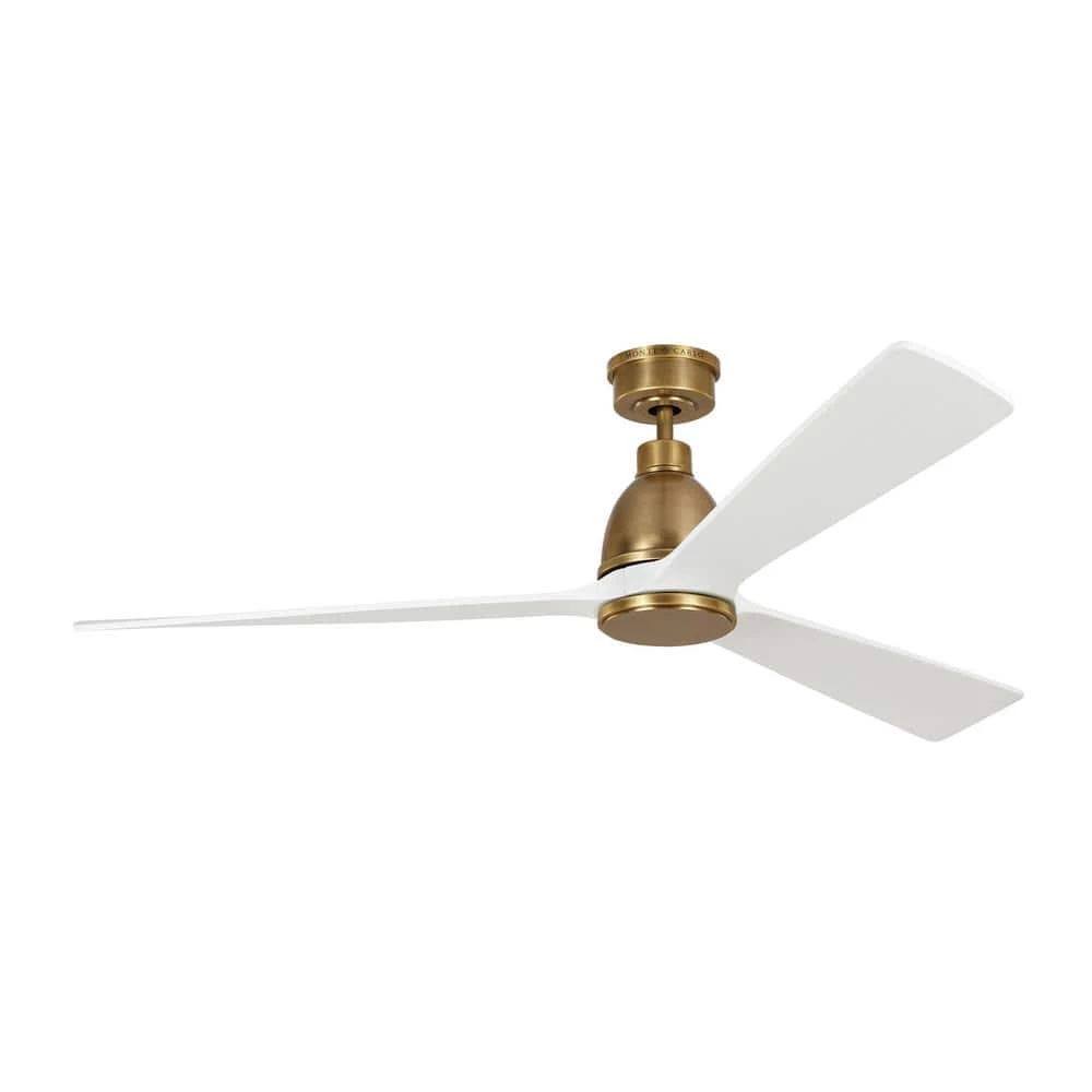 Bryden 60 in. LED Indoor/Outdoor Hand Rubbed Brass Smart Ceiling Fan with Light Kit, Remote Control and Reversible Motor by Monte Carlo 4 Bryden 60 in. LED Indoor/Outdoor Hand Rubbed Brass Smart Ceiling Fan with Light Kit, Remote Control and Reversible Motor by Monte Carlo - Image 2
