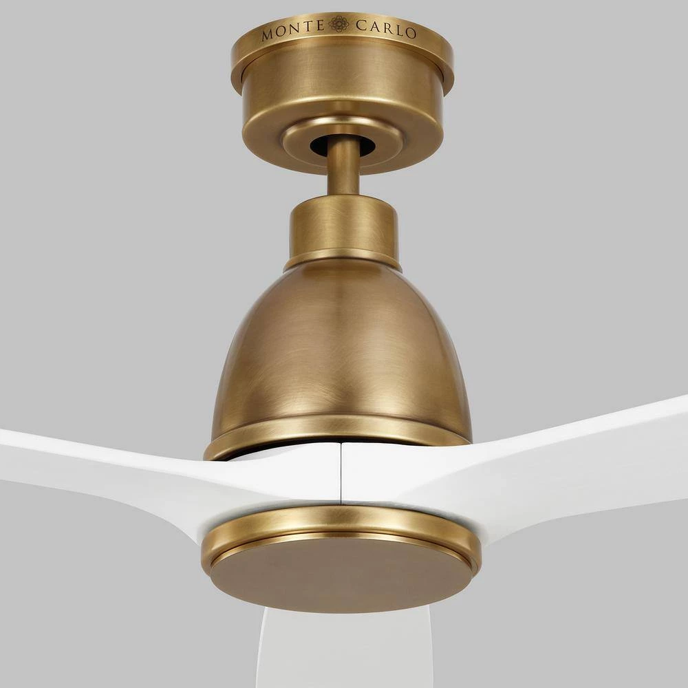 Bryden 60 in. LED Indoor/Outdoor Hand Rubbed Brass Smart Ceiling Fan with Light Kit, Remote Control and Reversible Motor by Monte Carlo 8 Bryden 60 in. LED Indoor/Outdoor Hand Rubbed Brass Smart Ceiling Fan with Light Kit, Remote Control and Reversible Motor by Monte Carlo - Image 6