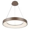 Acryluxe Sway 37-Watt Integrated Light Bronze LED Round Pendant with Opal Acrylic Shade by Justice Design -Justice Design Sales light bronze justice design chandeliers acr 4062 opal ltbz 64 1000