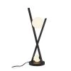 Fusion Stix 24 in. Matte Black Portable Table Lamp with Opal Glass Shade by Justice Design -Justice Design Sales matte black justice design lamp bases fsn 4010 opal mblk 64 1000