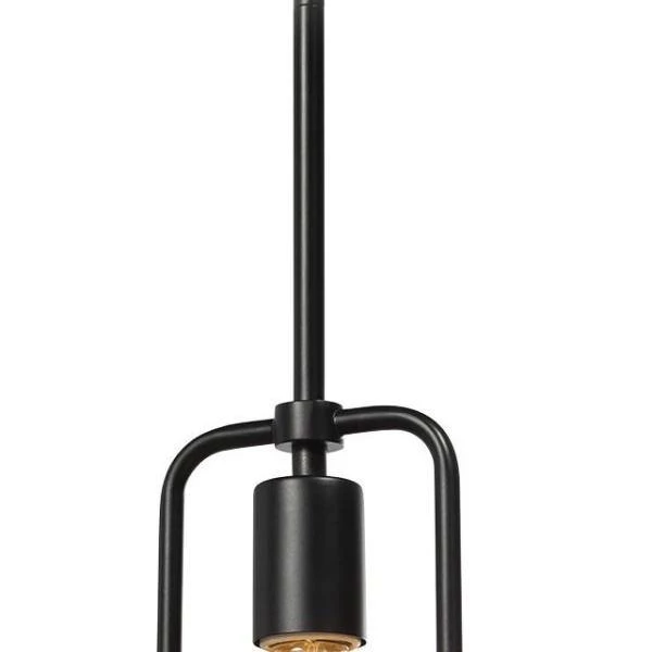 Eco Loft 1-Light Matte Black Mini-Pendant with Natural Wood Shade by Justice Design 4 Eco Loft 1-Light Matte Black Mini-Pendant with Natural Wood Shade by Justice Design - Image 2