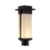 Clouds - Pacific Family 1-Light Black, White, Gray LED Outdoor Post Light by Justice Design -Justice Design Sales matte black justice design post light sets cld 7542w mblk 64 1000