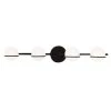Fusion Centric 32 in. 4-Light Matte Black Vanity Light Bar with Opal Glass Shade by Justice Design -Justice Design Sales matte black justice design vanity lighting fsn 4164 opal mblk 64 1000