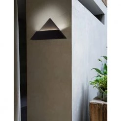 Prism ADA Triangle 15 in. Matte Black LED Wall Sconce by Justice Design -Justice Design Sales matte black justice design vanity lighting nsh 4261 mblk 31 1000