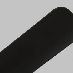 Akova 56 in. Integrated LED Indoor/Outdoor Matte Black Ceiling Fan with Light Kit, DC Motor and 3-Speed Remote Control by Monte Carlo -Justice Design Sales matte black monte carlo ceiling fans with lights 3akr56bkd c3 1000