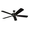 Cyclone 60 in. Indoor/Outdoor Matte Black Ceiling Fan by Monte Carlo