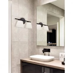 1 Matte Black, Opal Wall Sconce by Justice Design -Justice Design Sales matte black opal justice design vanity lighting fsn 8071 opal mblk 31 1000