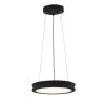 Fusion Bevel 33-Watt Integrated LED Matte Black Pendant with Opal Glass Shade by Justice Design -Justice Design Sales matte black textured justice design chandeliers fsn 4191 opal mbtx 64 1000