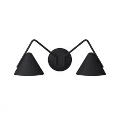 Zag 21.5 in. Matte Black LED Wall Sconce by Justice Design -Justice Design Sales matte black textured justice design vanity lighting nsh 4242 mbtx 4f 1000