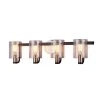 4 Matte Black w/Brass Accents, Clear Light Wall Sconce by Justice Design -Justice Design Sales matte black w brass accents clear justice design vanity lighting fsn 8084 cler mbbr 64 1000