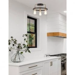 16.5 in. Matte Black w/ Brass Accents Flush Mount by Justice Design -Justice Design Sales matte black w brass accents justice design flush mount lights nsh 4310 mbbr 31 1000