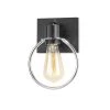 Volta 6.5 in. Matte Black with Chrome Ring LED Wall Sconce by Justice Design -Justice Design Sales matte black w chrome ring justice design vanity lighting nsh 8901 crmb 64 1000