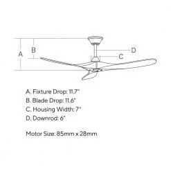 Maverick II 52 in. Indoor/Outdoor Matte Black Ceiling Fan with Dark Walnut Balsa Blades, DC Motor and Remote Control by Monte Carlo -Justice Design Sales matte black with dark walnut blades monte carlo ceiling fans without lights 3mavr52bk 40 1000