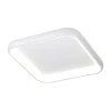 Acryluxe Polaris 25 in. 1-Light Matte White Square LED Flush-Mount with Opal Acrylic Shade by Justice Design -Justice Design Sales matte white justice design flush mount lights acr 4072 opal whte 64 1000