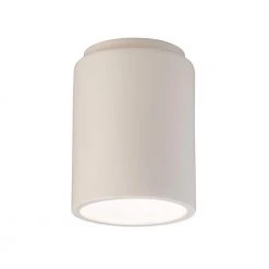Radiance 1-Light White Outdoor Flush Mount Light by Justice Design