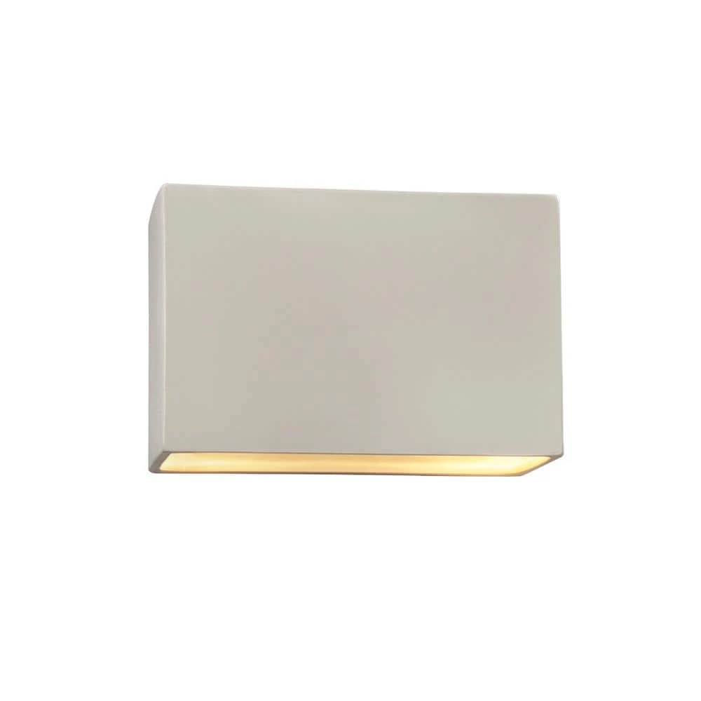 Ambiance 2-Light Matte White Outdoor Ceramic Wall Sconce by Justice Design 3 Ambiance 2-Light Matte White Outdoor Ceramic Wall Sconce by Justice Design