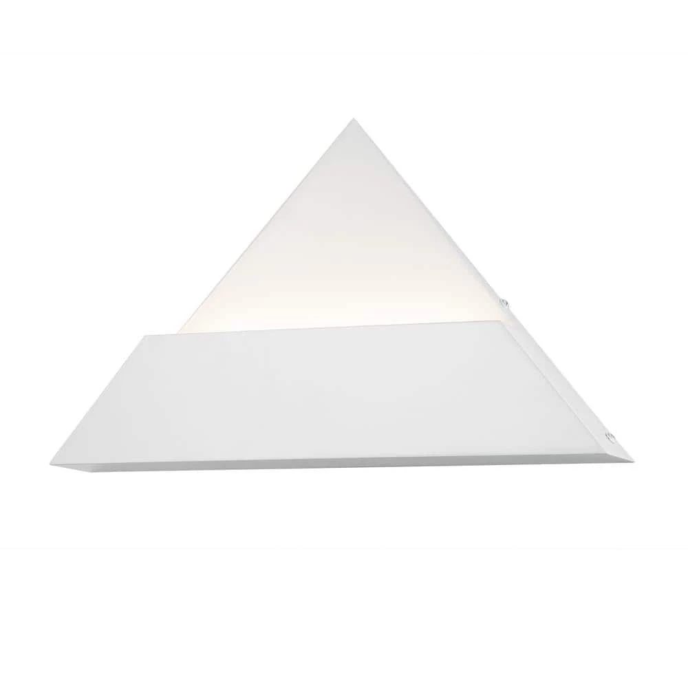 Prism ADA Triangle 15 in. Matte White LED Wall Sconce by Justice Design 3 Prism ADA Triangle 15 in. Matte White LED Wall Sconce by Justice Design